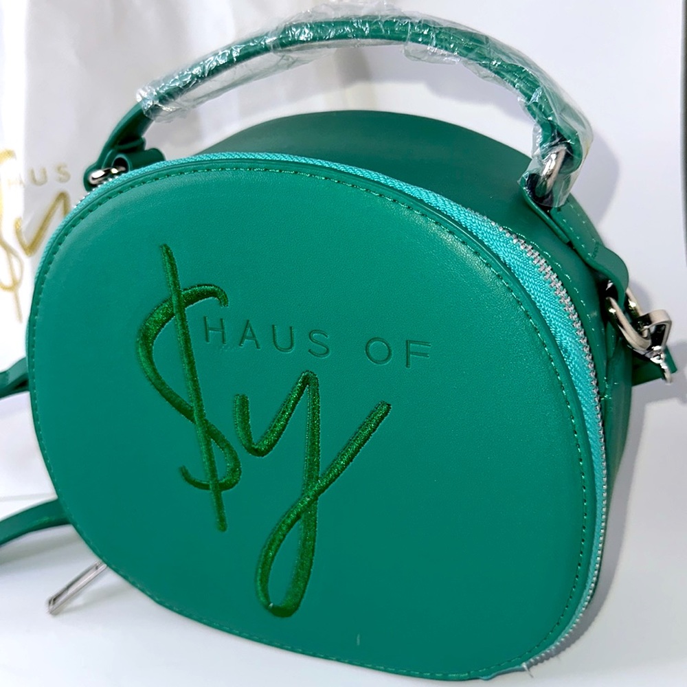 Haus of Sy Crossbody Vintage Circular Teal/ Green Bag